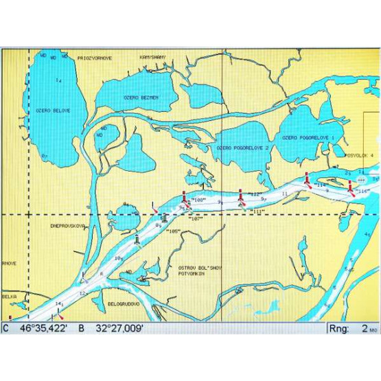 Карта NAVIONICS ДНІПРО + Середземне і Чорне море для Lowrance  Simrad  Eagle  Humminbird  Raymarine