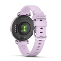 Смарт-годинник Garmin Lily 2 бузковий металік з силіконовим ремінцем світло-фіолетового кольору