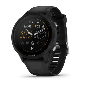 Смарт-годинник Forerunner 955 з чорним силіконовим ремінцем