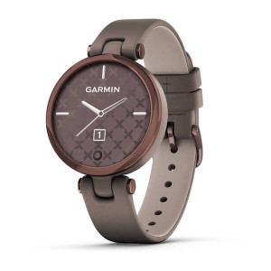 Garmin Lily Classic Dark Bronze Bezel with Paloma Case and Italian Leather Band