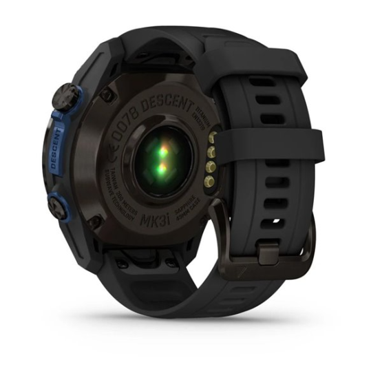 Смарт-годинник Garmin Descent Mk3i 43 мм сірий карбон DLC титановий з чорним силіконовим ремінцем Смарт-годинник Garmin Descent Mk3i 43 мм сірий карбон DLC титановий з чорним силіконовим ремінцем