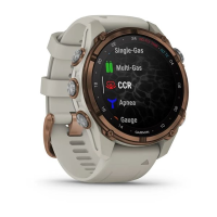 Смарт-годинник Garmin Descent Mk3i 43 мм бронзовий PVD титановий з силіконовим ремінцем кольору французький сірий