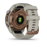 Смарт-годинник Garmin Descent Mk3i 43 мм бронзовий PVD титановий з силіконовим ремінцем кольору французький сірий
