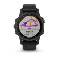 Garmin Fenix 5S Plus Sapphire, Black with Black Band