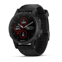 Garmin Fenix 5S Plus Sapphire, Black with Black Band