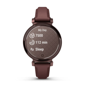 Смарт-годинник Garmin Lily 2 Classic темно-бронзовий із шкіряним ремінцем кольору шовковиці