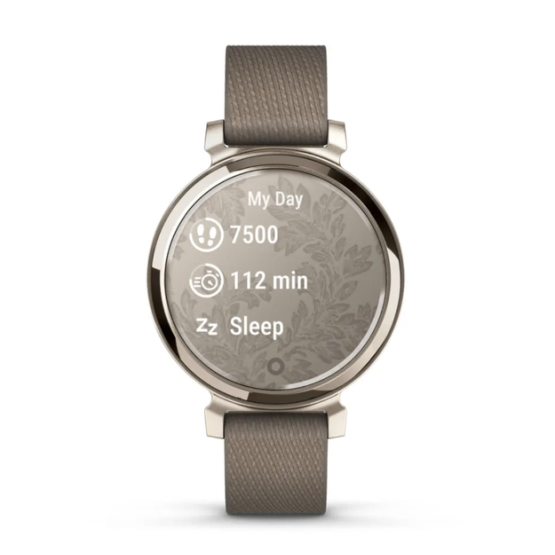 Garmin Lily 2 Classic Cream Gold with Coffee Nylon Band