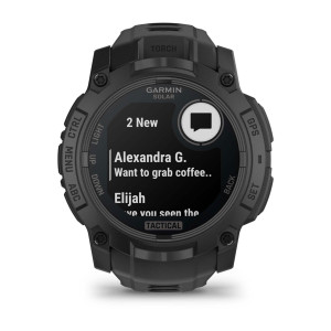 Смарт-часы Garmin Instinct 3 Tactical Edition, 50 мм, Solar, Black с чёрным ремешком