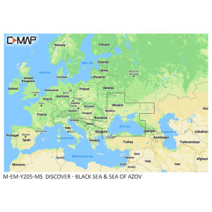 Карта C-MAP Discover — Чорне та Азовське моря (з Дніпром)