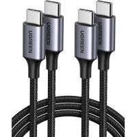 Кабель UGREEN 60W USB-C — USB-C 1 м Чорний