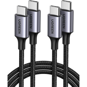 Кабель UGREEN 60W USB-C — USB-C 1 м Чорний