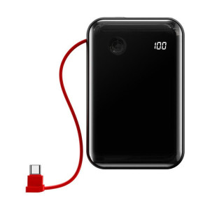 Зовнішній портативний акумулятор Baseus Mini S Digital Display 10000mAh 10W Black (PPXF-A01)