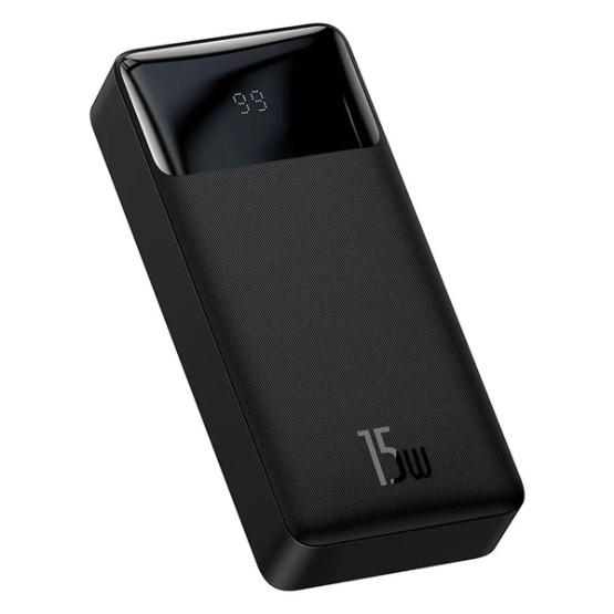 Зовнішній портативний акумулятор Baseus Bipow Digital Display 20000mAh 15W Black