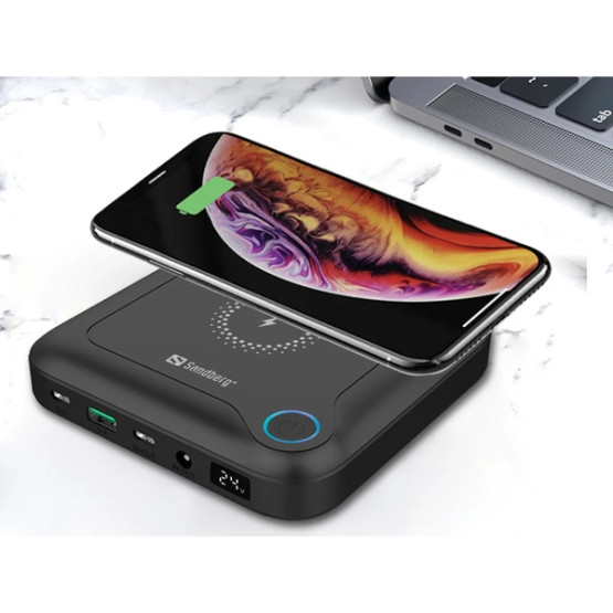 Зовнішній портативний акумулятор Sandberg 24000mAh Black 20W (PB930197)