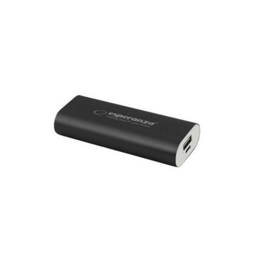 Зовнішній портативний акумулятор Esperanza EMP105K 4400mAh Black 10W