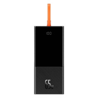 Зовнішній портативний акумулятор Baseus Elf Digital Display 20000mAh 65W Black (PPJL000001)