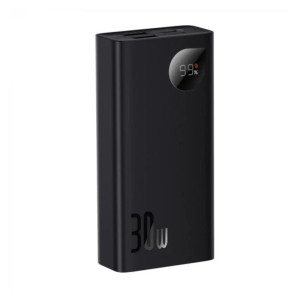 Зовнішній портативний акумулятор Baseus Adaman Metal Digital Display 10000mAh Black 30W