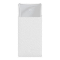 Зовнішній портативний акумулятор Baseus Bipow Digital Display Overseas Edition 30000mAh 15W White