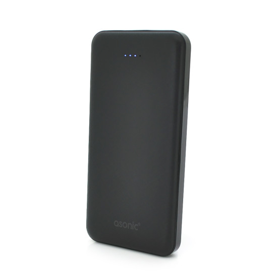 Зовнішній портативний акумулятор ASONIC AS-P10 10000mAh Black 10W Output 2USB