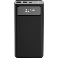 Зовнішній портативний акумулятор XO PR123 30000mAh Black 10W