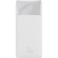 Зовнішній портативний акумулятор Baseus Bipow Digital Display 30000mAh 20W White 
