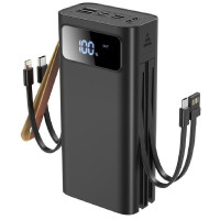 Зовнішній портативний акумулятор XO PR142 30000mAh Black 22.5W