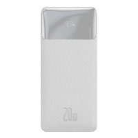 Зовнішній портативний акумулятор Baseus Bipow Digital Display Overseas Edition 20000mAh 20W White