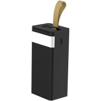 Зовнішній портативний акумулятор XO PR130 40000mAh Black QC22.5W PD20W