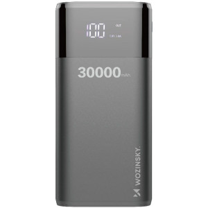 Зовнішній портативний акумулятор Wozinsky Powerbank 30000mAh Li-ion Black 20W (WBP-001BK)