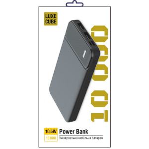 Зовнішній портативний акумулятор Luxe cube 4820201011119 10000mAh Black 10W