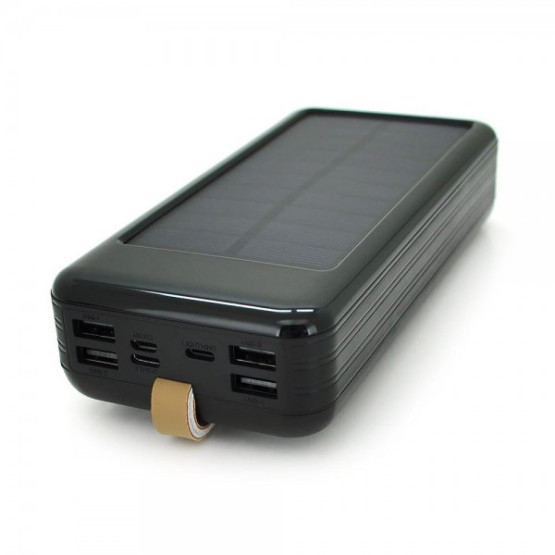 Зовнішній портативний акумулятор Voltronic KKD-6W 60000mAh Black 10W з сонячною батареєю
