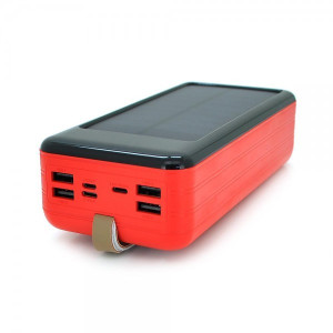 Зовнішній портативний акумулятор Voltronic KKD-8W 80000mAh Red 10W з сонячною батареєю
