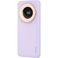 Зовнішній портативний акумулятор USAMS US-CD171 10000mAh Lilac PB62 2in1 Wireless&Holder 20W