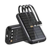 Зовнішній портативний акумулятор Mibrand EXTREM 20000mAh solar 4 wire Black 10W
