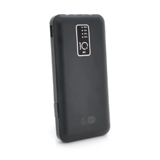 Зовнішній портативний акумулятор Infinity KP-17 10000mAh Black 10W KP 2.1A 4 in 1 LCD