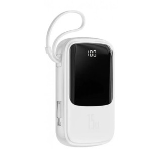 Зовнішній портативний акумулятор Baseus Qpow Digital Display 10 000 mAh 15W Type-C Edition 2022 Whit