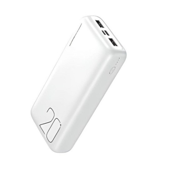 Зовнішній портативний акумулятор XO PR183 20000 mAh White