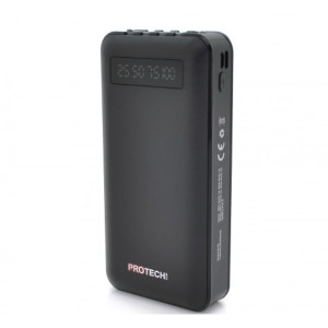 Зовнішній портативний акумулятор Protech B05 20000mAh Black White USB+Type-C+micro