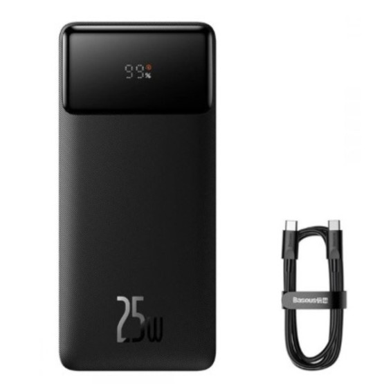 Зовнішній портативний акумулятор Baseus Bipow Digital Display Fast Charge 20000mAh 25W Black (PPBD08