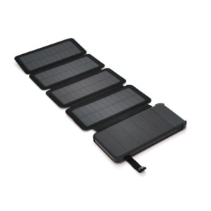 Зовнішній портативний акумулятор Voltronic Power bank 12000 mAh Solar Black