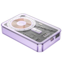 Зовнішній портативний акумулятор Hoco Q14A Ice Crystal 10000 mAh Purple PD20W