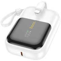 Зовнішній портативний акумулятор Hoco Q20 Fountain 10000 mAh White 22.5W+PD20W
