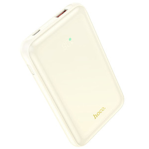 Зовнішній портативний акумулятор Hoco Q21 Great 10000 mAh Milky White 22.5W+PD20W