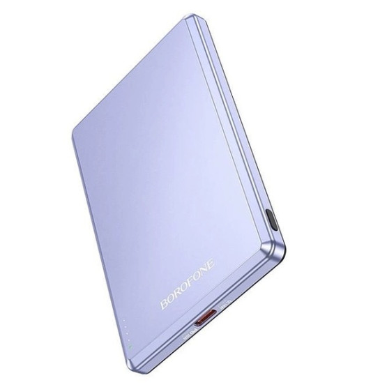 Зовнішній портативний акумулятор Borofone BJ50 Leader 5000mAh Purple