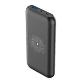 Зовнішній портативний акумулятор Grunhelm GP-45AB-WQC 10.000 mAh Black 18W