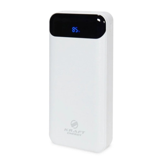 Зовнішній портативний акумулятор Kraft KPB-2020FC 20000 mAh White 22.5W