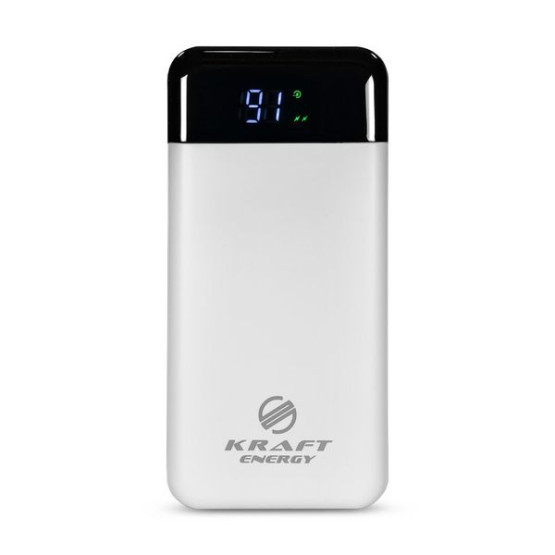Зовнішній портативний акумулятор Kraft KPB-2120FCL 20000 mAh White 22.5W