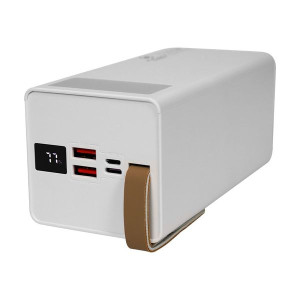 Зовнішній портативний акумулятор Kraft KPB-2350FCL 50000 mAh White 22.5W