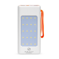Зовнішній портативний акумулятор Kraft KPB-2450FCL 50000mAh White 22.5W