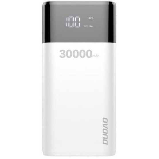 Зовнішній портативний акумулятор Dudao K8Max 30000mAh White 15W